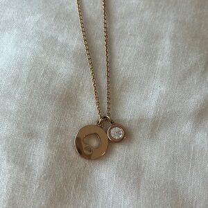 Kate spade rose gold necklace. Kate space jewelry. Kate spade necklace